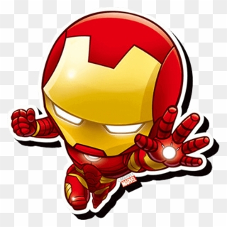 America Chimichanga Widow Thor Loki Black Iron Clipart - Cartoon Iron Man Chibi - Png Download