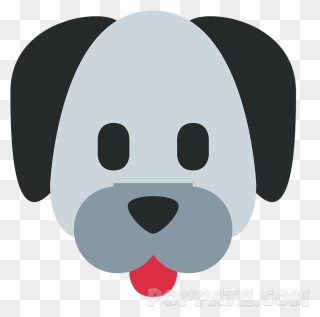 Pug Emoji Puppy Poodle Pet - Dog Face Icon Png Clipart