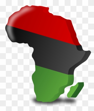 The Pan-african Flag Vector Graphics - Continent Of Africa Clipart - Png Download