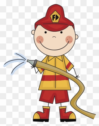Fire Fire - Firefighter Clipart Easy - Png Download