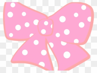 Bow Clipart Polka Dot - Minnie Mouse Ribbon Blue - Png Download