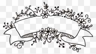 Free Flower Doodle Clipart Banner Free Www - Bullet Journal Clip Art - Png Download