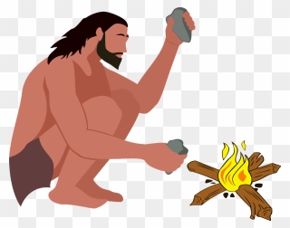 Fire In Stone Age Clipart