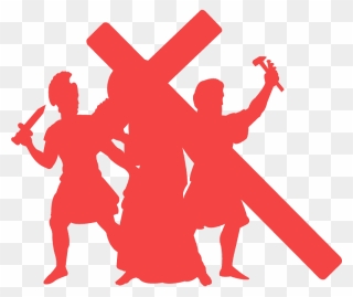 Stations Of The Cross Silhouette Clipart