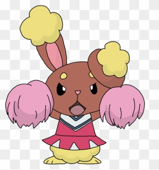 #pokemon #bunny #buneary #cute #kawaii #cheerleader - Cheerleader Pokemon Clipart
