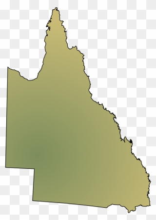 Blank Map Of Queensland Clipart