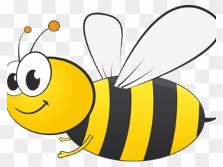 Transparent Snowcone Clipart - Honey Bee Cartoon Drawing - Png Download