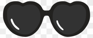 Clipart Sunglasses Heart Shaped Sunglasses - Png Download