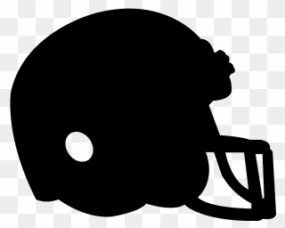 American Football Helmet Silhouette Clipart