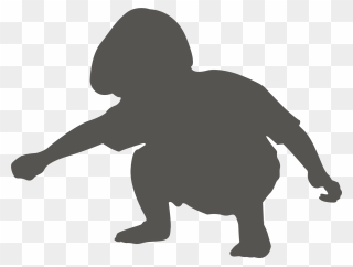 Transparent Kid Drawing Clipart - Kid Drawing Silhouette Png
