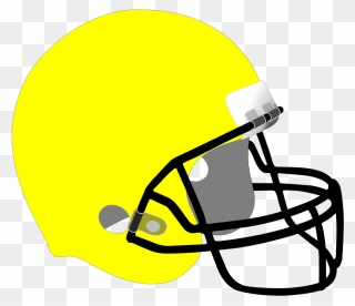 Football Helmet Svg Clip Arts - Yellow Football Helmet Clipart - Png Download