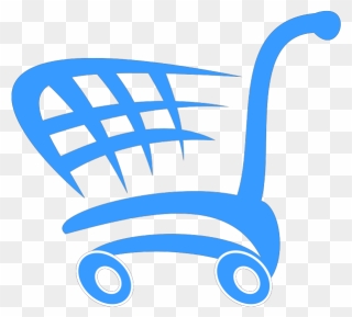 Blue Shopping Cart Png Icons - Blue Shopping Cart Png Clipart