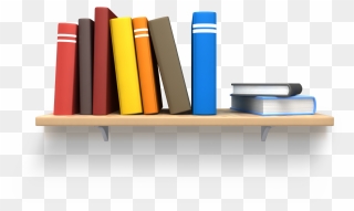 Book On Shelf Clipart Svg Freeuse Library Shelf Bookcase - Books On A Bookshelf - Png Download