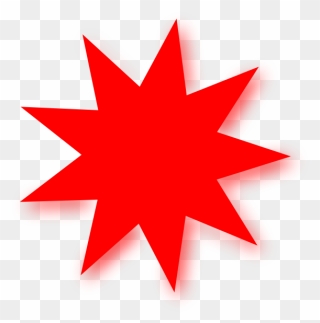 Red Star Clipart - Transparent Star Png Red