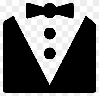 Butler Servant Bowtie - Bow Tie Icon Png Clipart