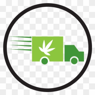 Herban Planet Cannabis Business - Weed Delivery Circle Logo Clipart
