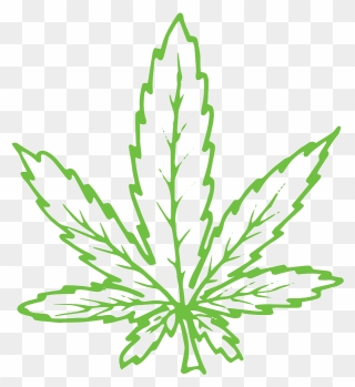 Transparent Weed Joint Clipart - Weed Drawing - Png Download