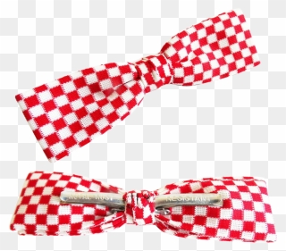Vintage Men"s Bow Tie Red White Royal Rust Resistant - Check Clipart