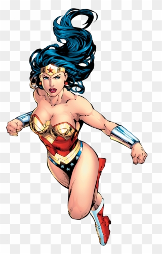 Wonder Woman Superhero Batman The Flash - Comic Transparent Wonder Woman Png Clipart