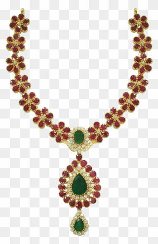 Sanghi Jewellers - Black Stones Gold Mix Necklace Clipart