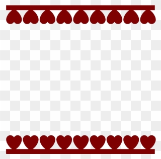 Valentines Day Border Png File - Clipart Valentine Day Border Transparent Png