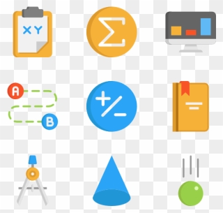 Symbols Vector Math - Math Icons Clipart Png Transparent Png