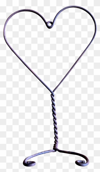 Rustic Wire Heart Wall Hook - Heart Clipart