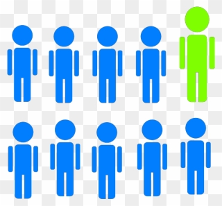 1 In 10 People Graphic Clipart