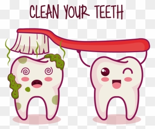 Clean Teeth Cartoon Clipart