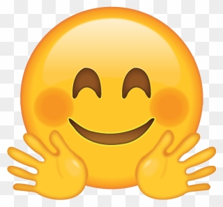 Emoji Hug Emoticon - Hug Emoji Clipart