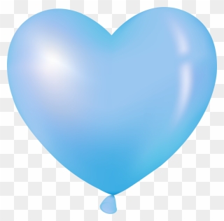 Heart Clipart Clipart Teal Blue - Heart Shaped Balloon Clipart - Png Download