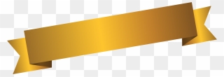 Transparent Name Tag Clipart - Gold Ribbon Png