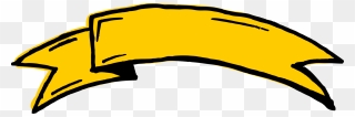 Yellow Ribbon Banner Drawing Png Clipart