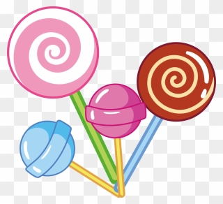 Lollipop Euclidean Vector Candy - Candies Clipart Png Transparent Png