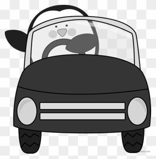 Family Car Clipart Black And White Clipart Library - Cartoon Front Car Png Transparent Png