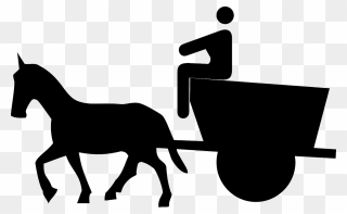 Cartoon Horse And Buggy Clipart