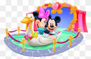 Birthday Cake Clipart Minnie - Minnie Mouse Love Mickey Mouse - Png Download