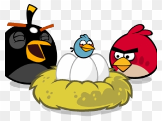 Nest Clipart Angry Bird - Angry Birds Eggs In Nest - Png Download
