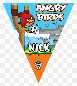 Angry Birds Triangle Individual Team Pennant - Angry Birds Rio Icon Clipart