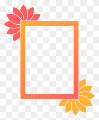 Picture Frame,flower,leaf - Vector Graphics Clipart