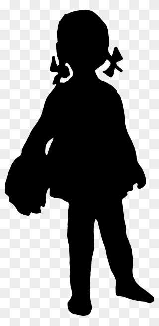 Transparent Little Girl Silhouette Png Clipart