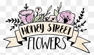 Transparent Vintage Honey Clipart - Honey Street Flowers - Png Download