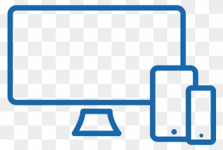 Web Development Icon Of A Desktop Computer, Tablet Clipart