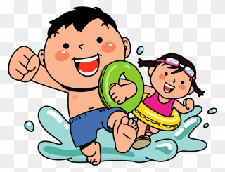 Children Water Play Clipart イラスト プール フリー Png Download Full Size Clipart Pinclipart