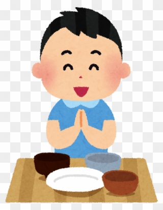 Boy Saying Gochishousama After A Meal - Gratefulness Clipart Png Transparent Png