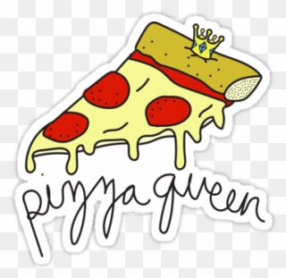 "pink Pizza Queen ♡♕ Meme - Stickers Tumblr Png Clipart