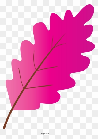Transparent Nature Leaf Pink Plant For Leaf For Nature - Graphic Design Clipart