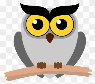 Owl,cartoon,snowy Owl - Owl Clip Art - Png Download