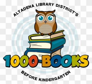 1000 Books Before Kindergarten Logo With A Stack Of Clipart