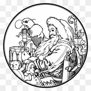 Old Christmas Coloring Pages Clipart